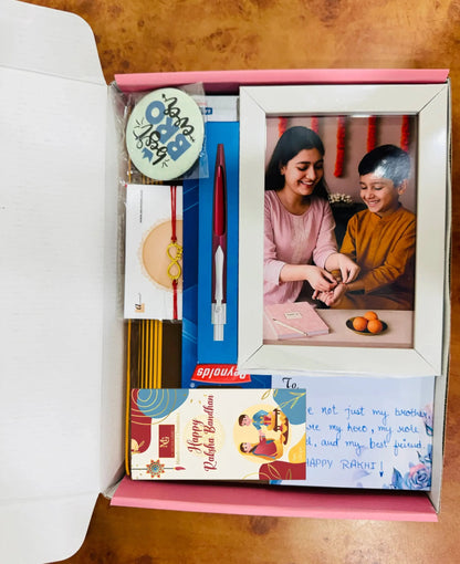 Thread & Thoughts Hamper – A Rakhi Gift He’ll Actually Use!