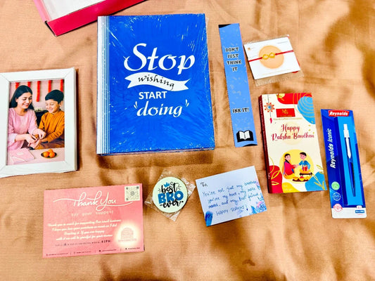 Thread & Thoughts Hamper – A Rakhi Gift He’ll Actually Use!