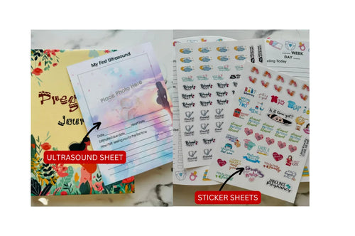 Stickers and ultrasound sheet